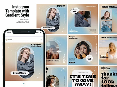 Gradient Brand Instagram Posts