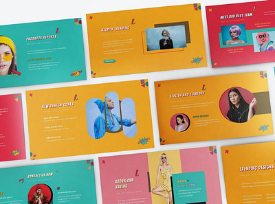 Free Hit & Pop Multipurpose Template clean colorful company corporate google slides keynote modern multipurpose multipurpose template photography pitch deck pop portfolio powerpoint studio template unique web design web development website