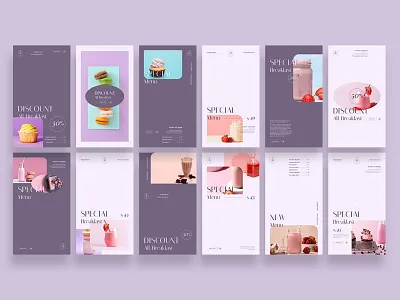 Free - Soft Touch Food Instagram Posts & Stories Template blog blogger branding design instagram instagram banner instagram post instagram posts instagram stories instagram story template instagram template modern post posts social media social media pack social media template stories story template