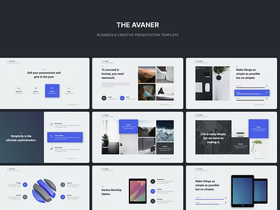 Free Avaner - Business Presentation Template