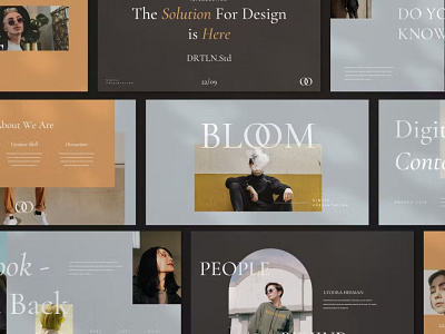 Bloom Multipurpose Template clean colorful company corporate design google slides keynote modern multipurpose multipurpose template photography pitch deck portfolio powerpoint studio template unique web design web development website