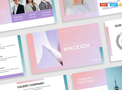 Free Gradient Pink Multipurpose Template aesthetic clean colorful company corporate google slides gradient gradients keynote modern multipurpose photography pitch deck portfolio studio unique vivid web design web development website