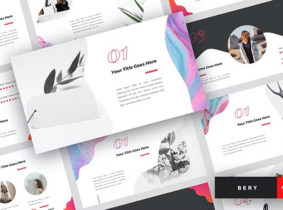 Free Bery Multipurpose Template clean colorful company corporate design google slides keynote modern multipurpose multipurpose template photography pitch deck portfolio powerpoint studio template unique web design web development website