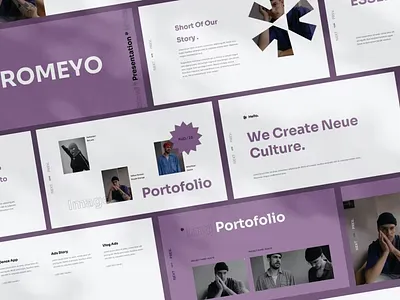 Free Romeyo Powerpoint Template clean colorful company corporate design google slides keynote modern multipurpose multipurpose template photography pitch deck portfolio powerpoint studio template unique web design web development website