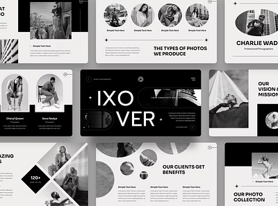 Free Ixover Multipurpose Template clean colorful company corporate design google slides keynote modern multipurpose multipurpose template photography pitch deck portfolio powerpoint studio template unique web design web development website