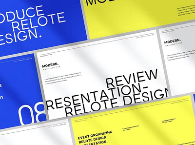 Relote - Brand Guideline Presentation Template clean colorful company corporate design google slides keynote modern multipurpose multipurpose template photography pitch deck powerpoint presentation studio template ui web design web development website