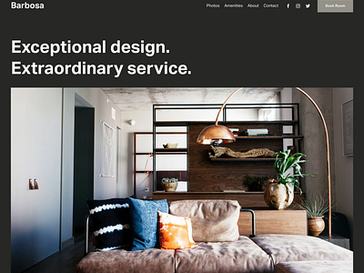 Barbosa - Website Template - Squarespace