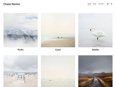 Nevins - Squarespace Website Template