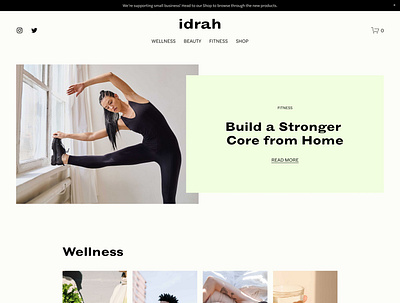 Idrah - Website Template - Squarespace clean colorful company corporate modern multipurpose multipurpose template photography pitch deck portfolio presentation squarespace squarespace design squarespace template studio template unique web design web development website