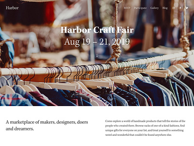 Harbor - Website Template - Squarespace