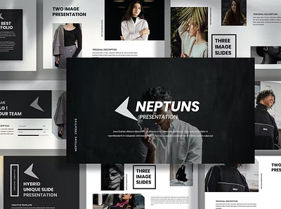 Neptuns Multipurpose Template clean company corporate google slides keynote modern multipurpose multipurpose template photography pitch pitch deck portfolio powerpoint presentation studio template unique web design web development website