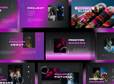 Procyon Multipurpose Template clean colorful company corporate google slides keynote modern multipurpose multipurpose template photography pitch deck portfolio powerpoint presentation studio template unique web design web development website