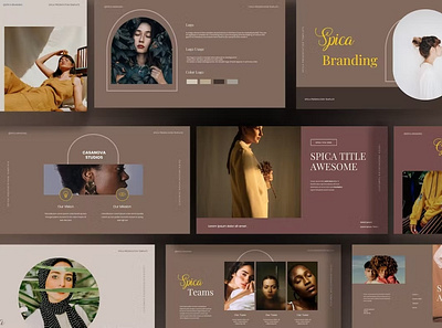 Spica Multipurpose Presentation Template powerpoint ppt presentation presentation template template