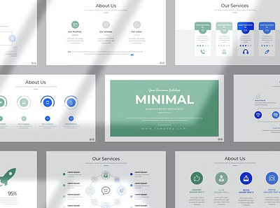 Minimal Presentation Template clean colorful company corporate google slides keynote modern multipurpose multipurpose template photography pitch deck portfolio powerpoint presentation studio template unique web design web development website