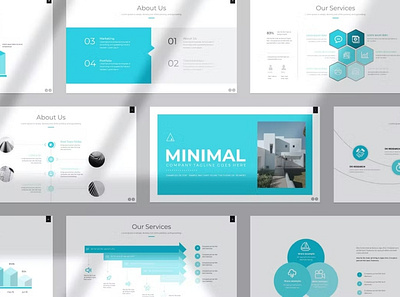 Minimal Multipurpose Template clean colorful company corporate google slides keynote modern multipurpose multipurpose template photography pitch deck portfolio powerpoint presentation studio template unique web design web development website