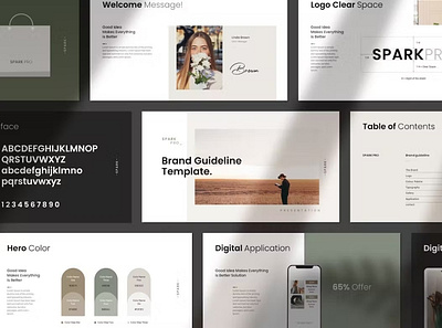 Brand Guideline Presentation Template clean colorful company corporate google slides keynote modern multipurpose multipurpose template photography pitch deck portfolio powerpoint presentation studio template unique web design web development website