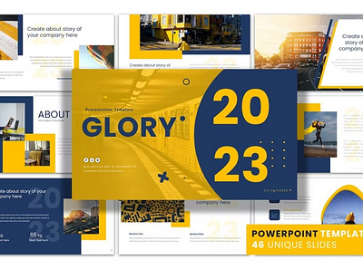 Glory Presentation Template clean colorful company corporate google slides keynote modern multipurpose multipurpose template photography pitch deck portfolio powerpoint presentation studio template unique web design web development website