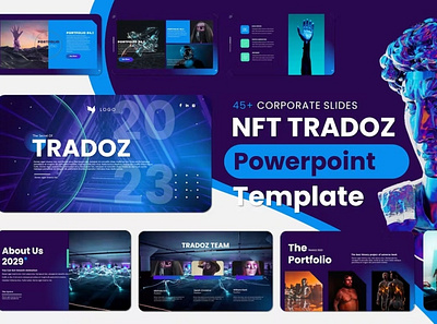 Tradoz Multipurpose Template colorful google slides keynote modern multipurpose multipurpose template nft nft design nft template photography pitch deck portfolio powerpoint presentation studio template unique web design web development website