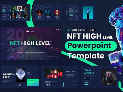 High Level Multipurpose Template colorful google slides keynote modern multipurpose multipurpose template nft nft design nft template photography pitch deck portfolio powerpoint presentation studio template unique web design web development website