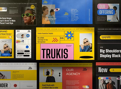 TRUCKISH Multipurpose Template colorful company corporate design google slides keynote modern multipurpose multipurpose template photography pitch deck portfolio powerpoint presentation studio template unique web design web development website