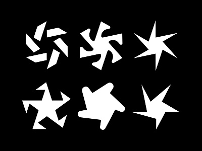 Star Skecthes abstract black boz branding circular clean design geometric geometry graphic design icon logo star stars symbol white