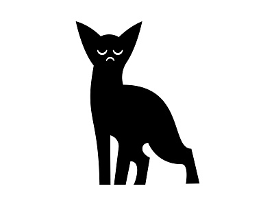 Serval 36 36 days 36 days of type 36dot abstract animal black boz branding cat fluent geometric graphic design icon logo serval type white