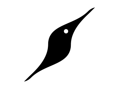 Hummingbird 36 36 days 36 days of type 36dot abstract animal bird black boz branding design fly graphic design hummingbird icon logo simple type