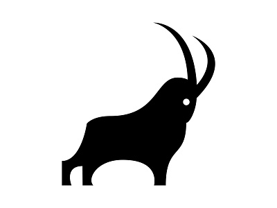 Mountain goat 36 36 days 36 days of type 36dot abstract animal black boz branding fluent geometric goat graphic design logo mountain white