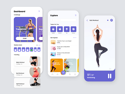 Workout Mobile App Design