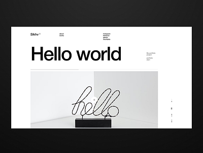 Slkhv - Hello world Final 3d animation branding design designer developer graphic design illustration logo motion graphics ui vector web webdesign