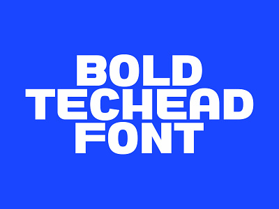 Techead font