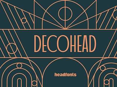 Decohead Art Deco Font design elegant font headfonts logodesign media modern sophisticated typeface typogaphy