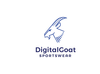 Digital Goat animal logo branding branding design design digital goat farm goat identity logo logo design logo design branding logotype vintage