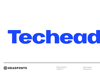 Techead sans serif font family clean font custom font font design font family headfonts industrial modern font modern fonts sans serif font type typeface typography