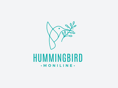 Production-ready asset files in vector AI, EPS and raster PNG Re animals bird business identity business logo craft design graphic hummingbird illustration logo logo design logo tamplate logotype media monoline tamplate work