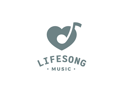 Life Song branding business business logo craft craftwork custom design display hart headfonts illustration life lifesong logo media music song type typeface vector