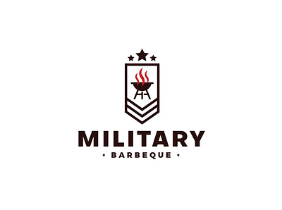 Military Barbeque barbeque craft custom display graphicdesign headfonts logo logo design logo tamplate military modern modern design work