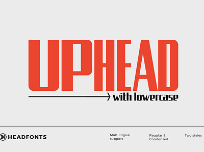 Uphead | Industrial Font branding custom display font headfonts headline font illustration industrial san serif type typeface typography