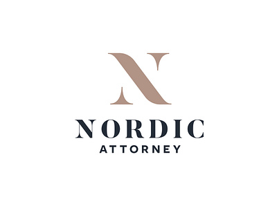 Nordic Attorney brand branding business business logo custom headfonts identity logo logo design logo tamplate nordic norway scandinavian tamplate