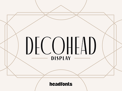 Decohead Display clean font custom design font graphic design headfonts minimal style modern sans serif font type typeface typography