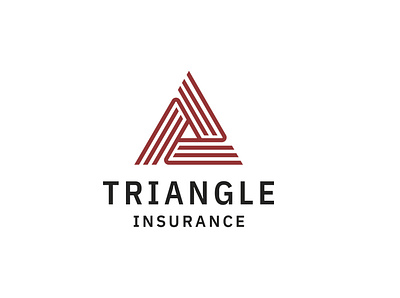 Triangle Insurance brand branding craft custom design graphic design headfonts illustration insurance logo logo tamplate tamplate work