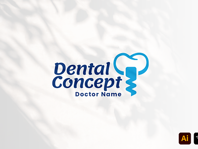 Dental Concept branding business name dental concept design graphic design identity logo logo design logo tamplate professional smile tamplate teeth work