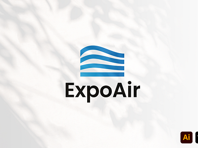 Expo Air brand branding business name craft custom expo air graphic design headfonts identity logo logo design logo tamplate professional tamplate work