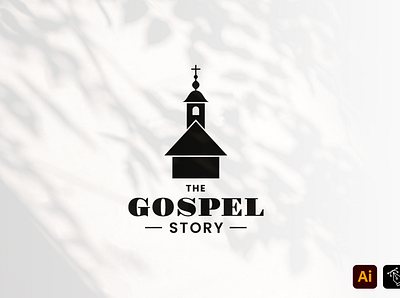 The Gospel Story brand branding craft gospel headfonts logo logo design logo tamplate love professional story tamplate work