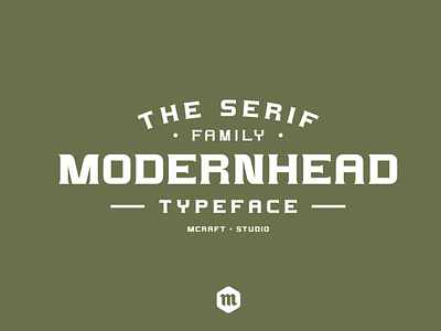 Modernhead Serif Typeface | Font