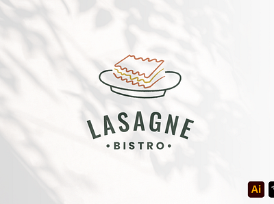 Lasagne Bistro bistro brand branding craft design graphic food food concept italian food lasagne logo logo design logo tamplate love food media pasta tamplate work