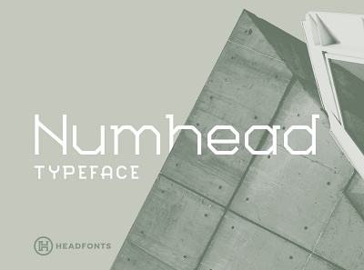 Numhead Typeface | Font custom design font geometric font headfonts illustration letters professional slab serif font type typeface typography