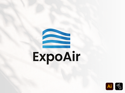 Expo Air Template air branding business name design expo air graphic design headfonts identity illustration instagram logo logo logo template media professional vector