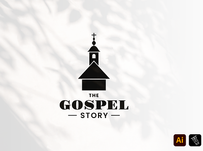 Gospel Story branding chapel church craft faith god gospel graphic design headfonts identity instagram logo logo type love media story vector work