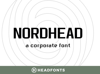 Nordhead Business & Corporate Font branding corporate font custom design font graphic design headfonts illustration letters modern font type typeface typography
